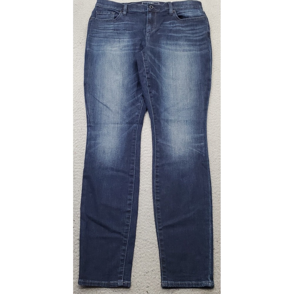 DKNY City Ultra Skinny Jeans Womens 10 Blue Denim Medium Wash Stretch Streetwear